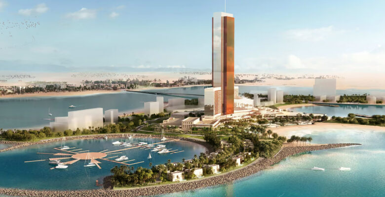 Artist's rendering of the Wynn Al Marjan Island casino resort in Ras Al Khaimah, UAE